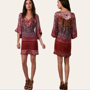 Diane Von Furstenberg Tabala Tunic Silk Shift Dress, Size 2